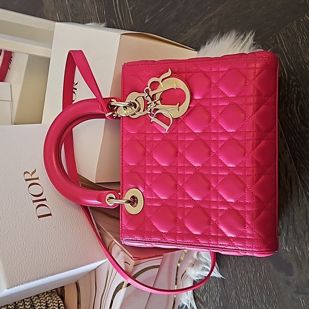 Lady Dior Fushia Bag